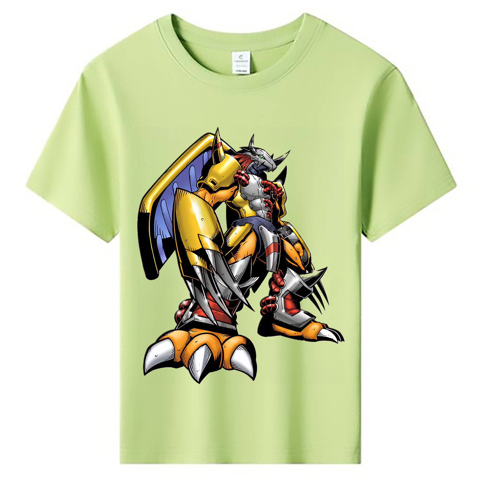 （画像用） Digimon デジタルモンスター/デジモン 綿100％キッズTシャツ（フロントプリント）